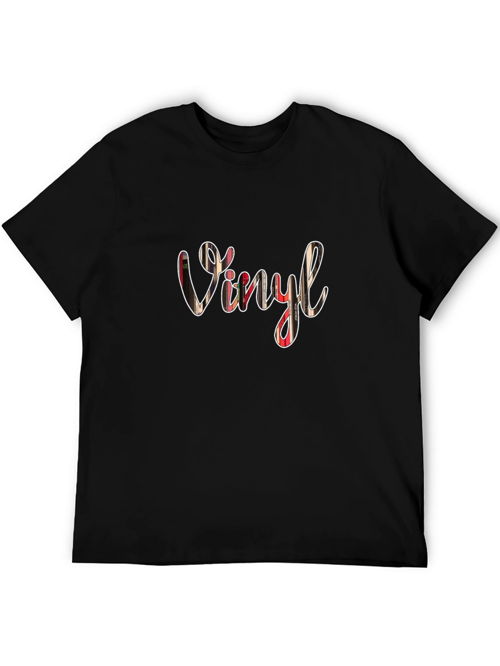 Vinyl Graphic T-Shirt - Black