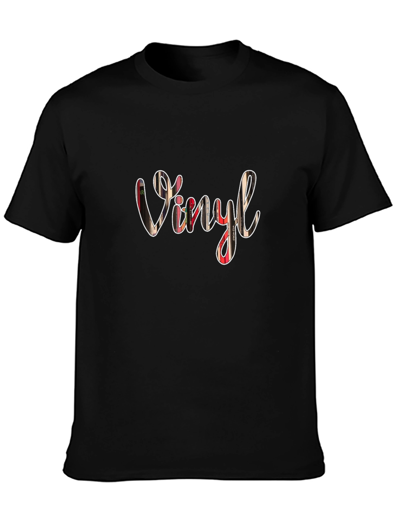 Vinyl Graphic T-Shirt - Black