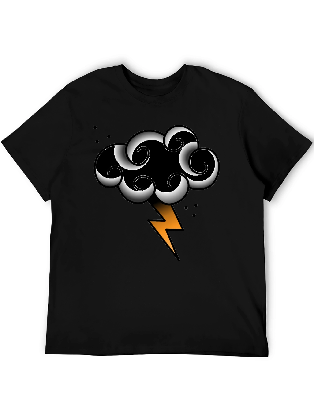 Storm Cloud Lightning Bolt Graphic Tee