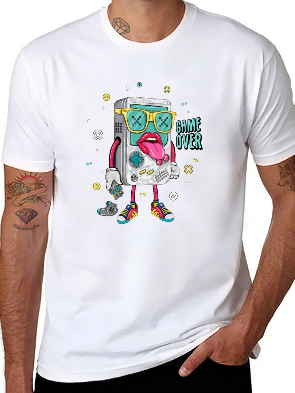 Game Over Graphic Tee - Retro Gamer Style