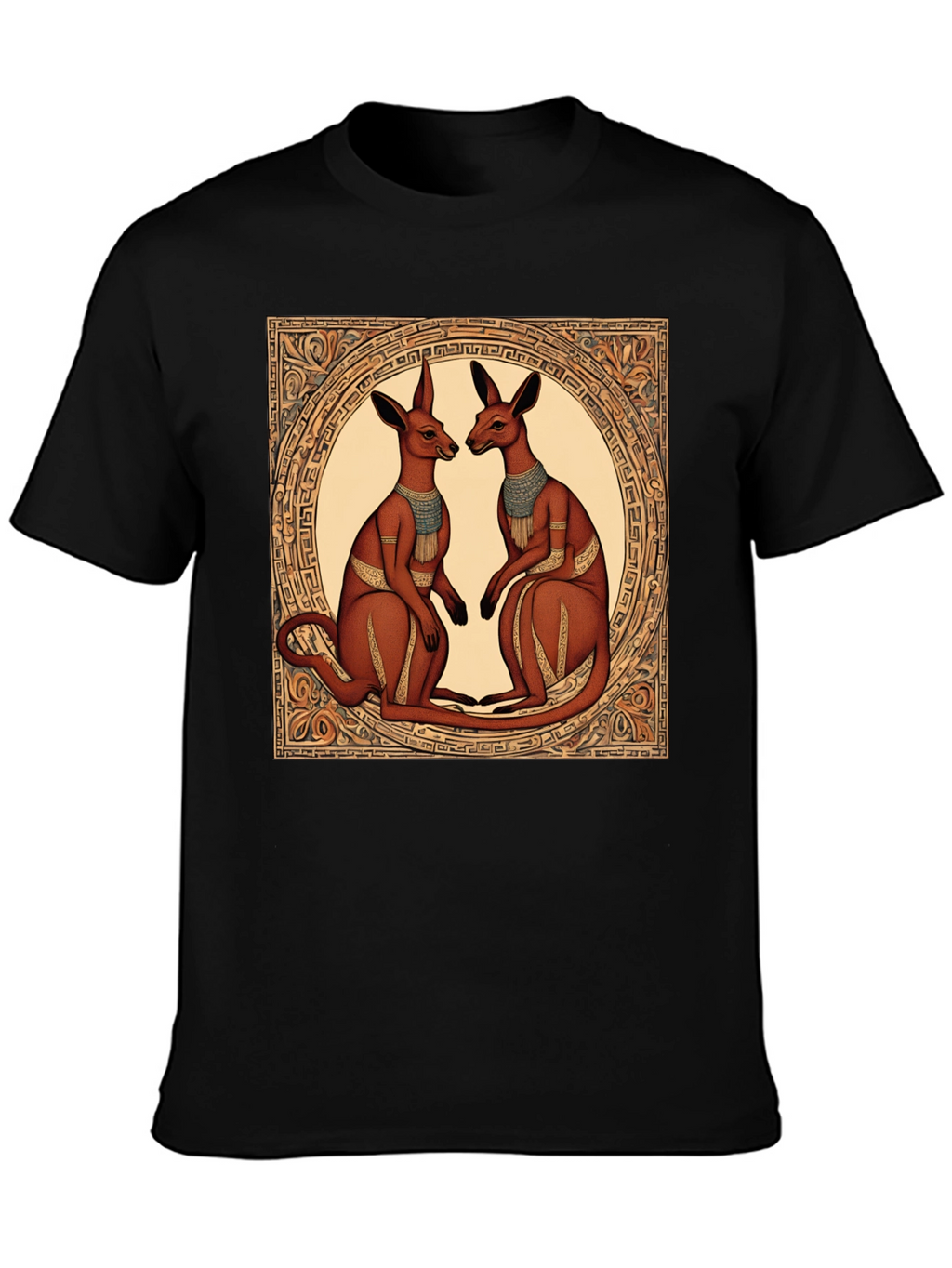 Kangaroo Art T-Shirt - Unique Graphic Tee