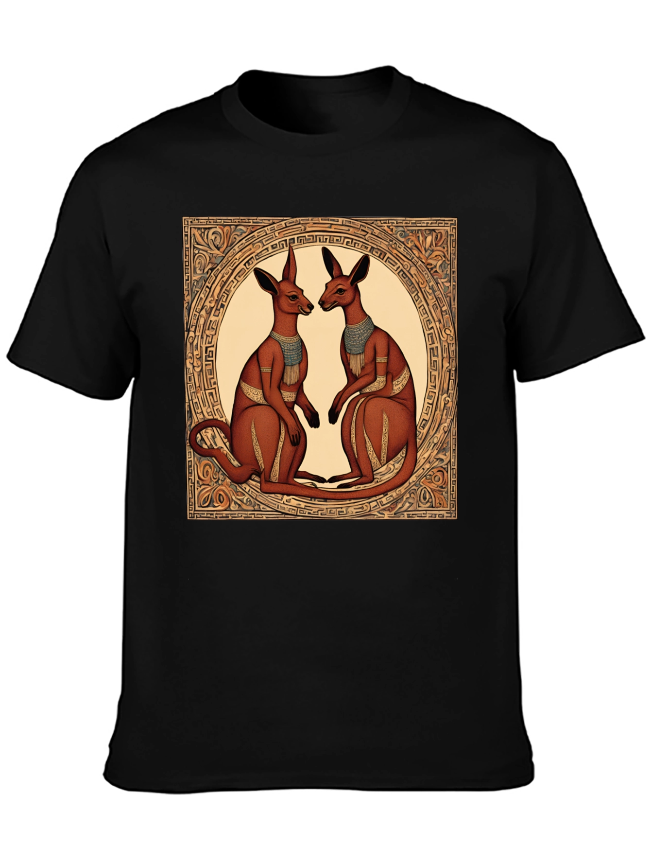 Kangaroo Art T-Shirt - Unique Graphic Tee