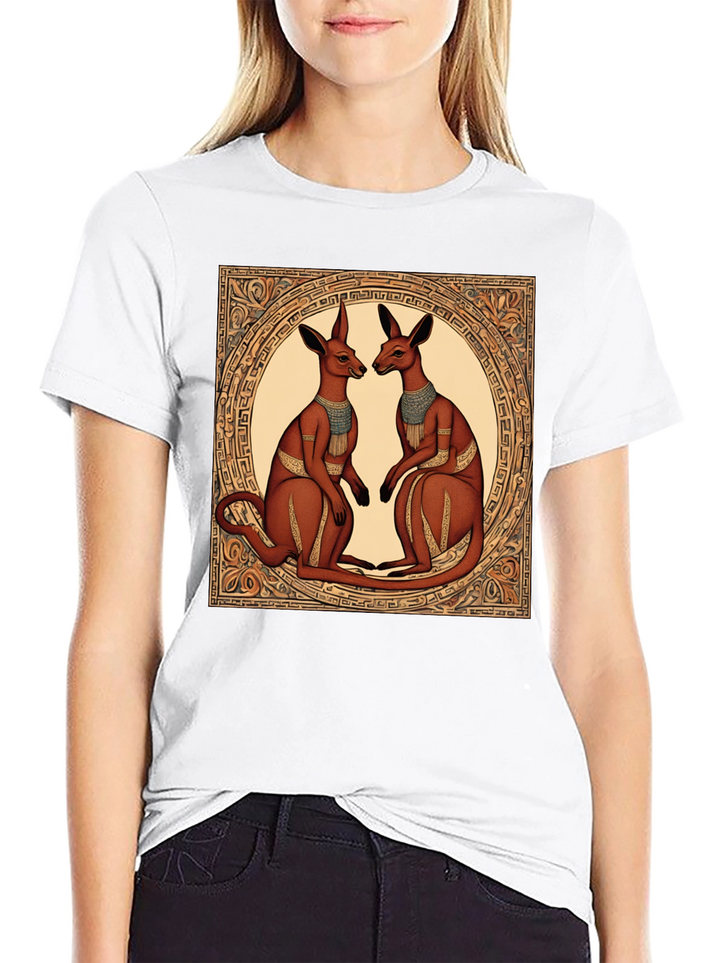 Kangaroo Art T-Shirt - Unique Graphic Tee