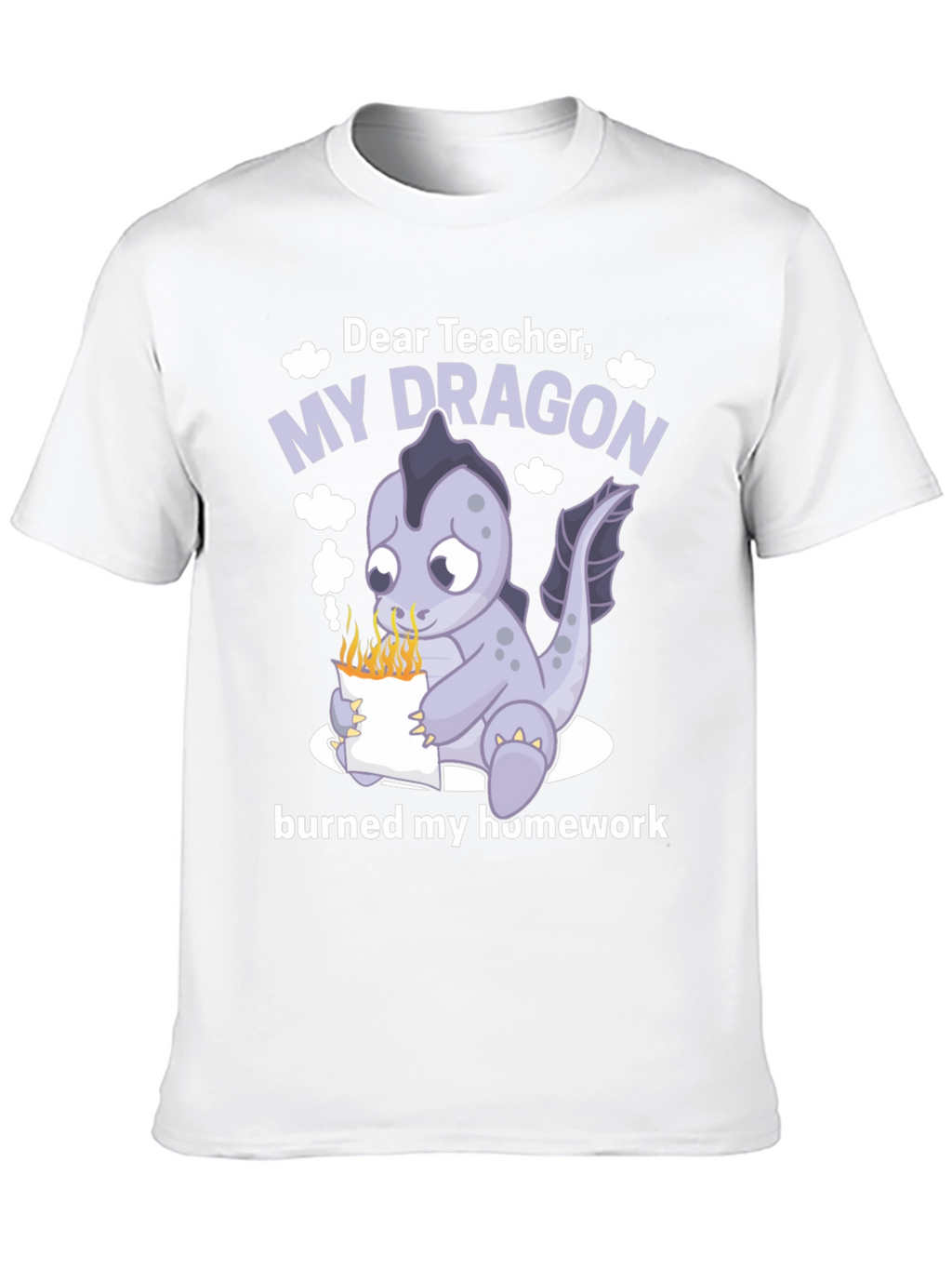 Dear Teacher My Dragon Burned Homework T-Shirt