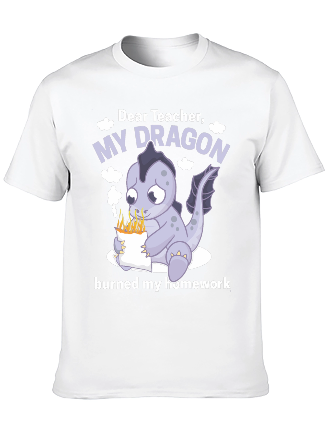 Dear Teacher My Dragon Burned Homework T-Shirt