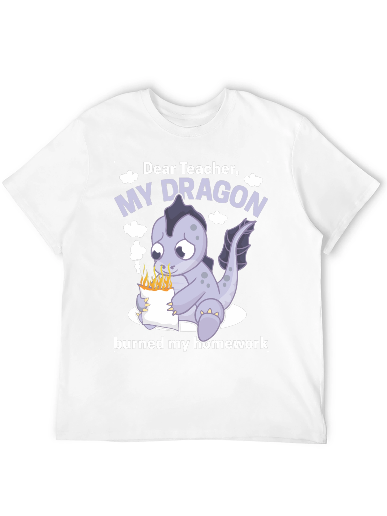 Dear Teacher My Dragon Burned Homework T-Shirt