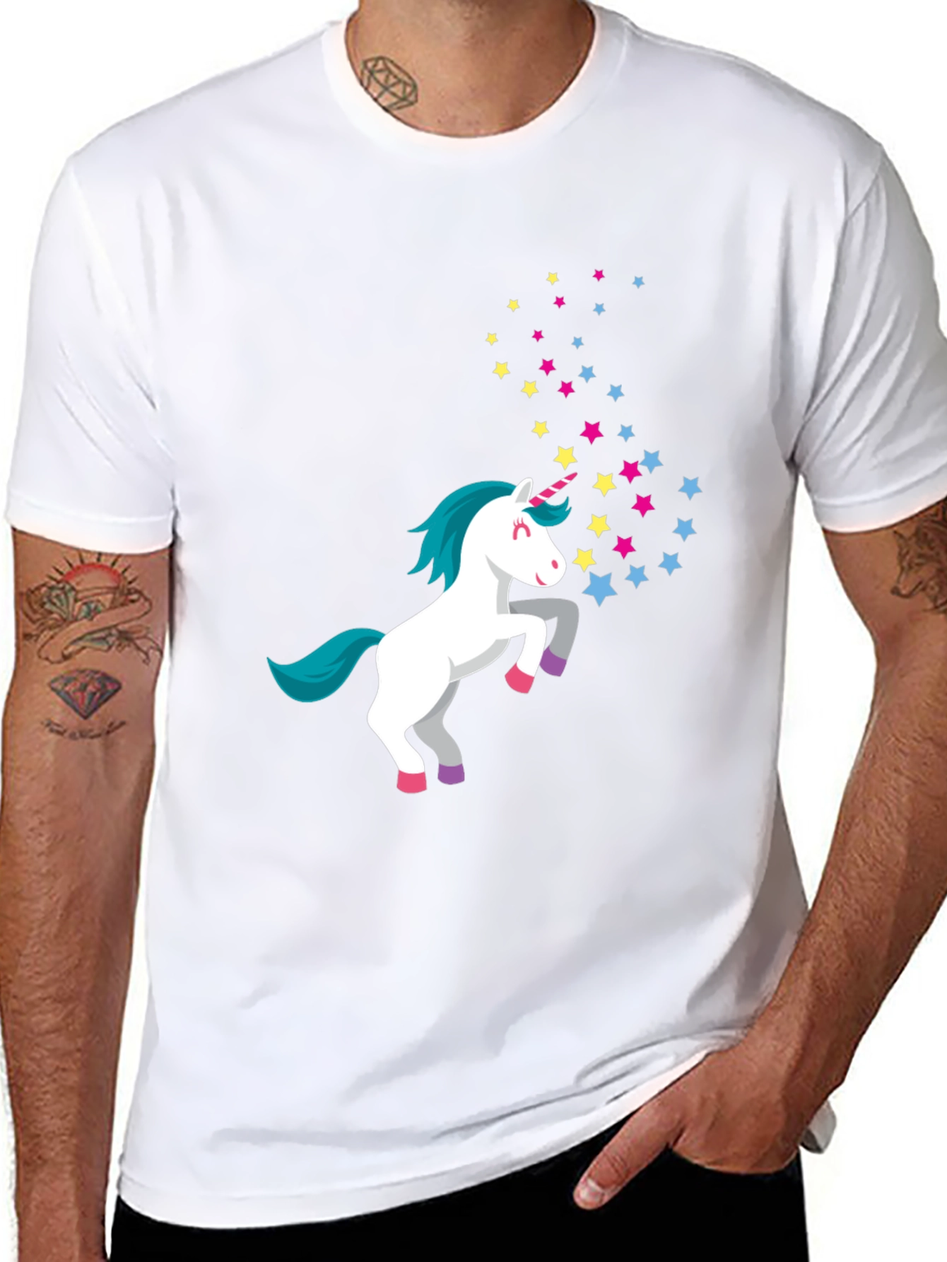 Unicorn Star T-Shirt - Magical Graphic Tee