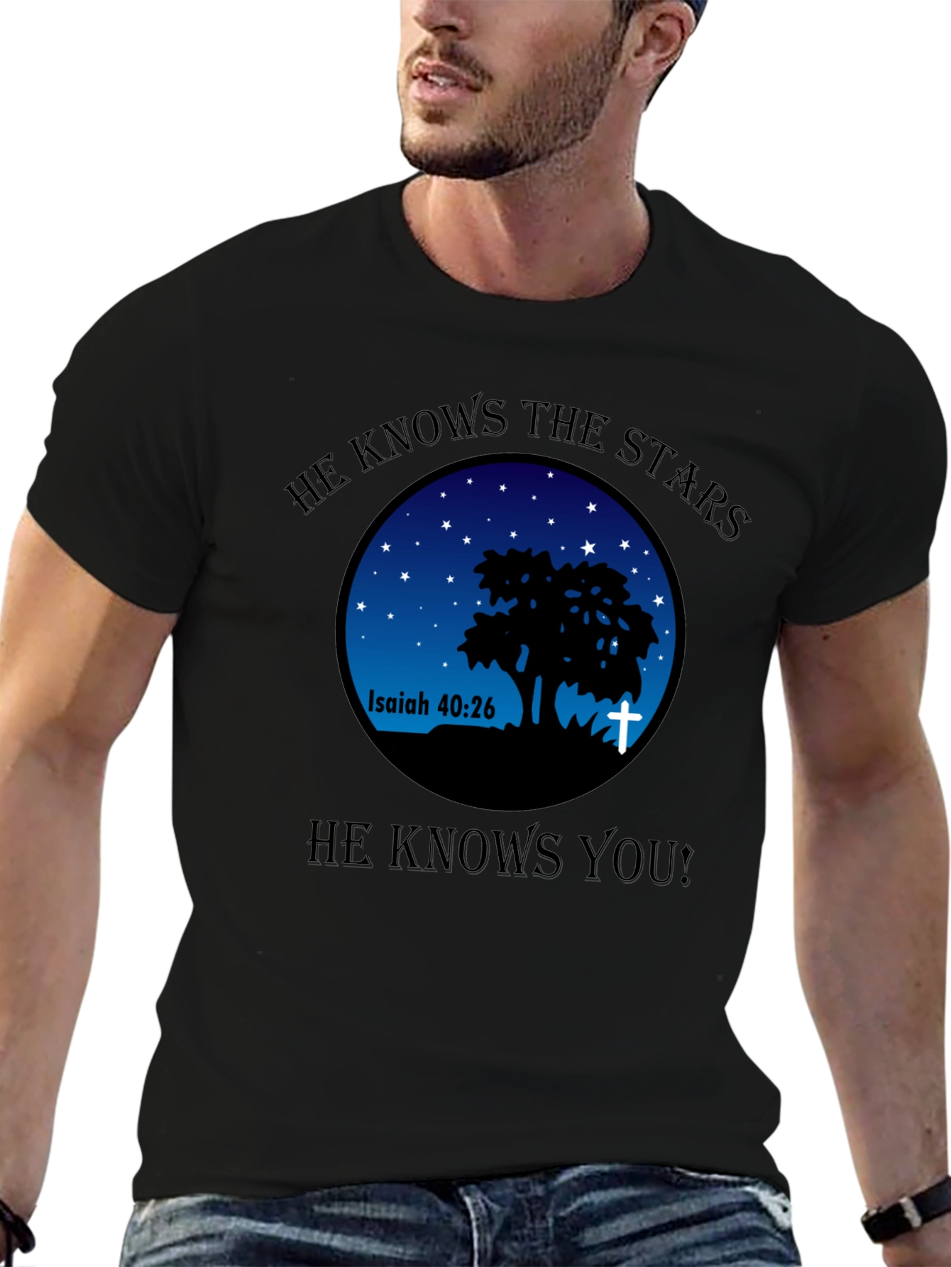 He Knows The Stars Christian T-Shirt