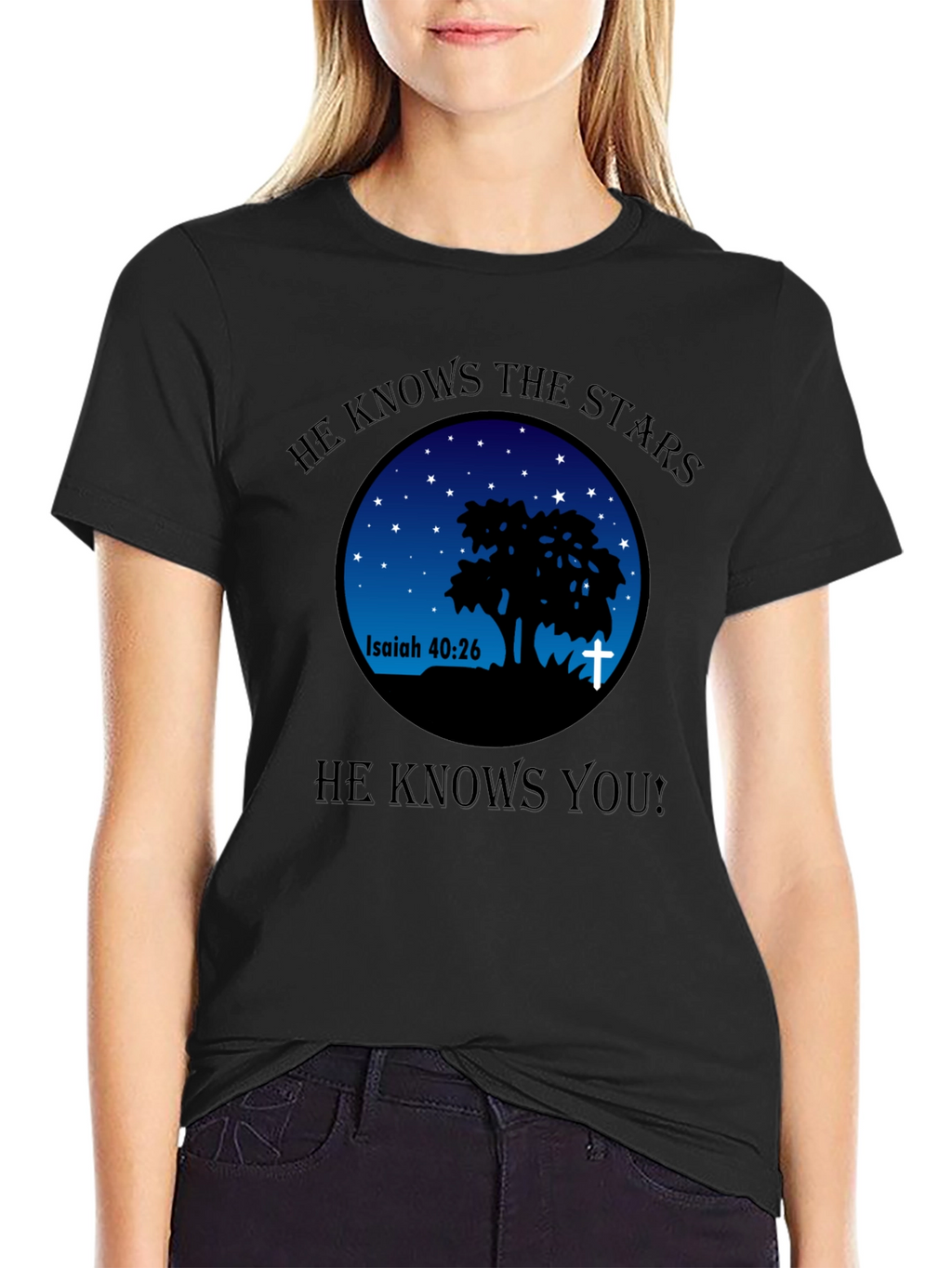 He Knows The Stars Christian T-Shirt
