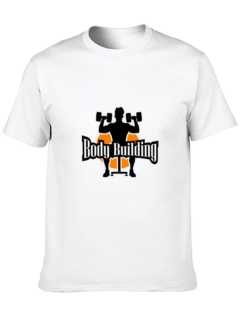 Bodybuilding Graphic Tee - Black Cotton T-Shirt