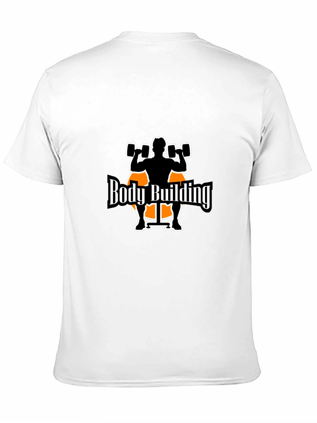 Bodybuilding Graphic Tee - Black Cotton T-Shirt