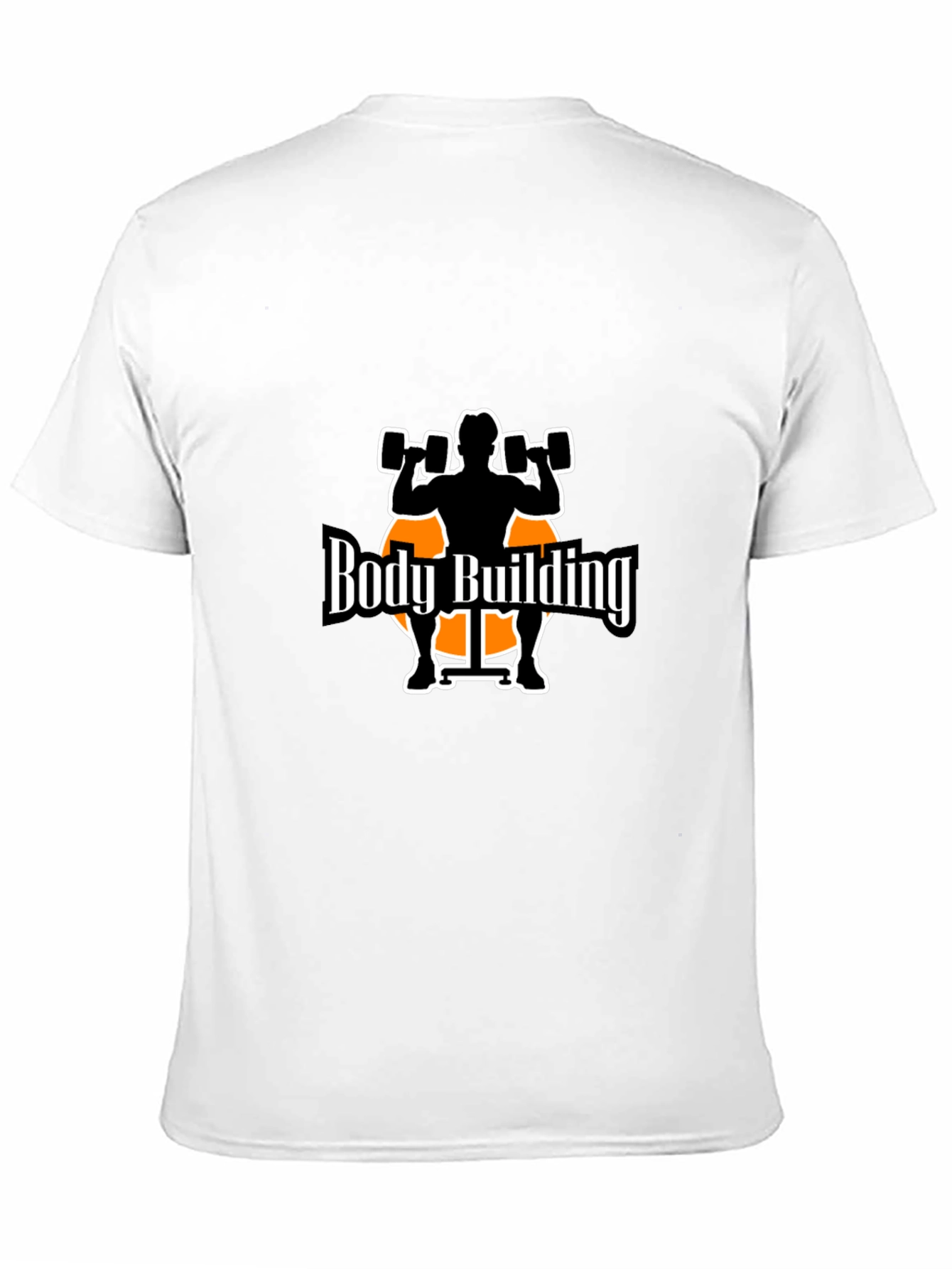 Bodybuilding Graphic Tee - Black Cotton T-Shirt