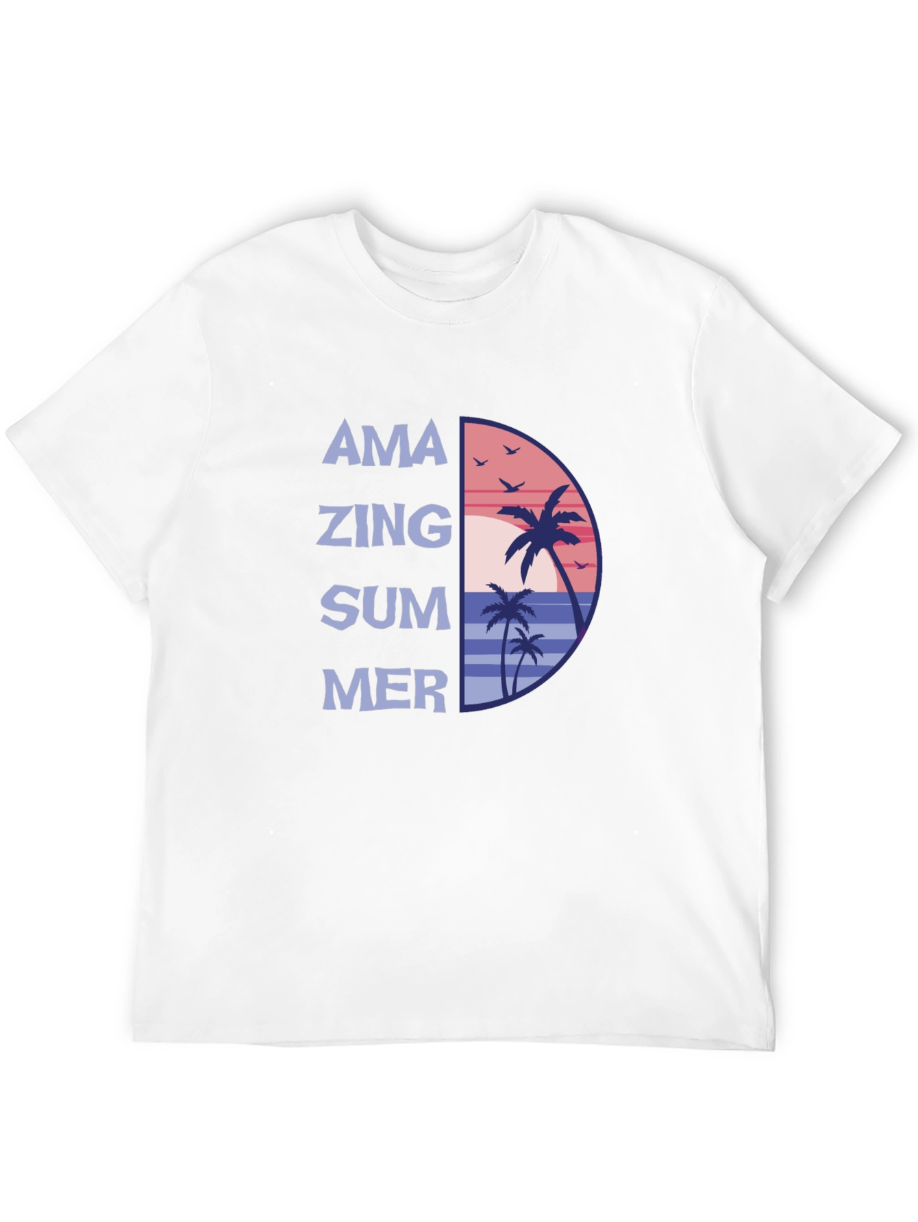 Amazing Summer T-Shirt - Beach Palm Design