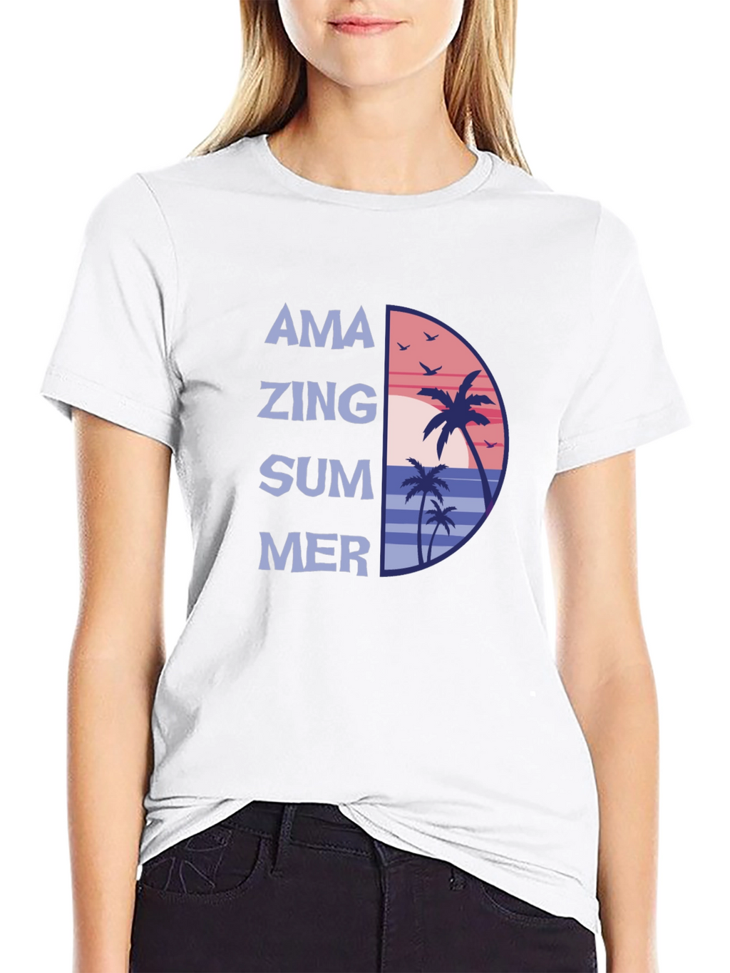 Amazing Summer T-Shirt - Beach Palm Design