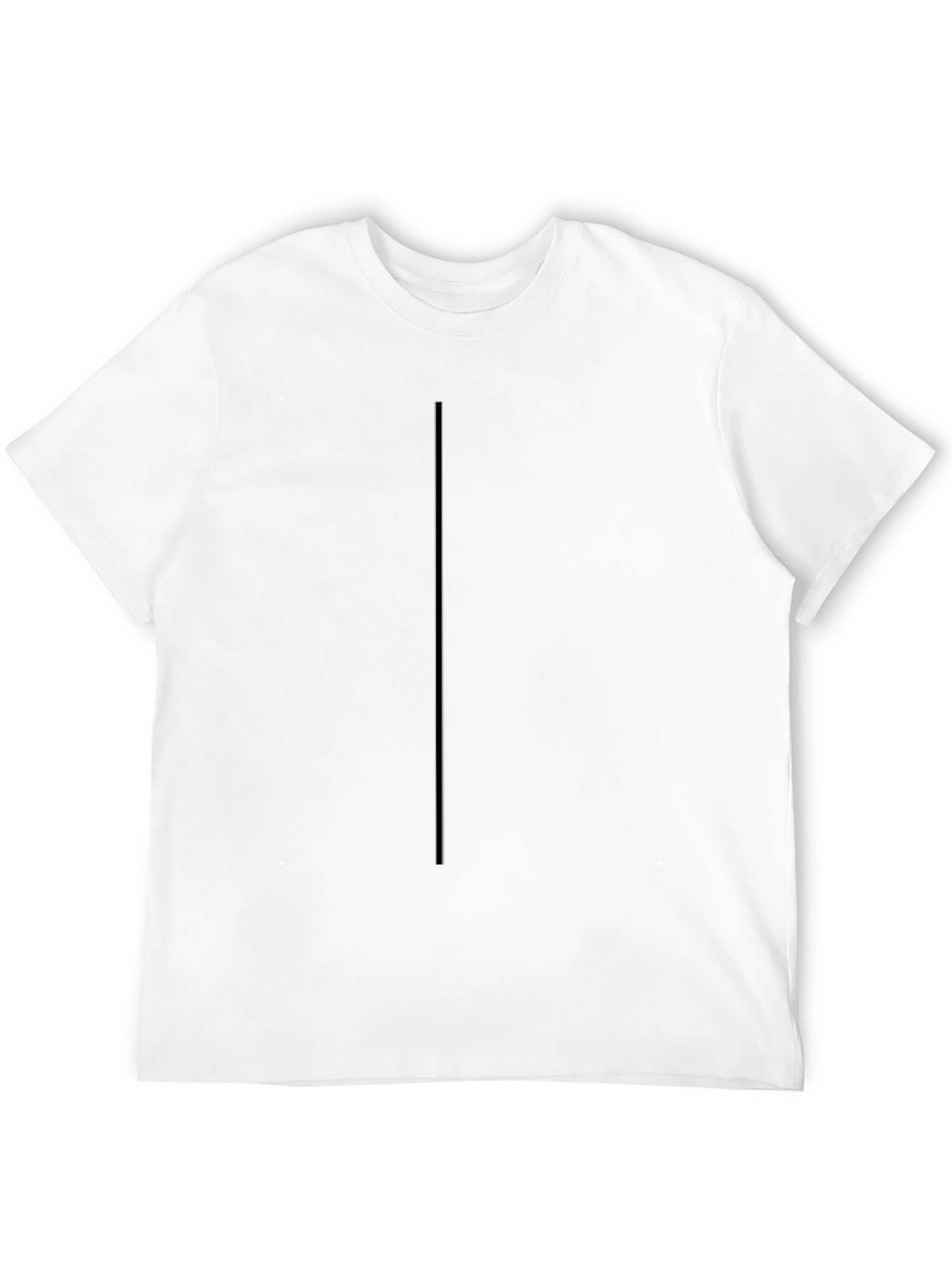 Mens Basic Black Crew Neck T-Shirt - Classic Style