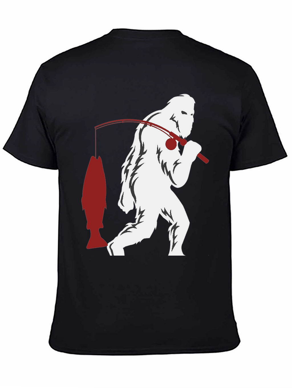 Sasquatch Fishing Graphic Tee
