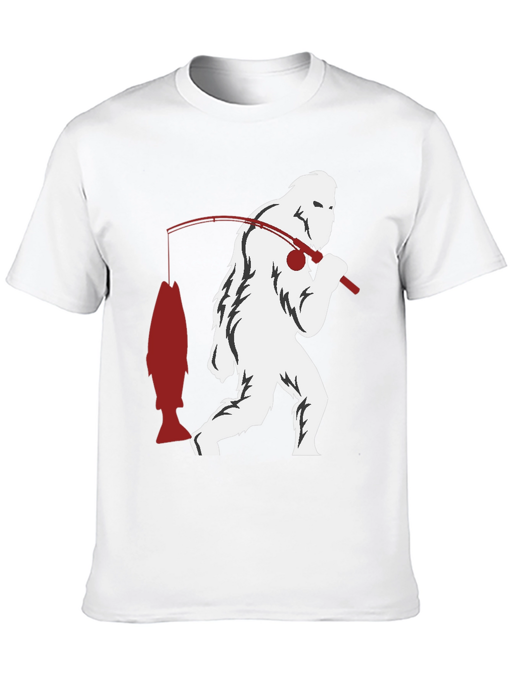 Sasquatch Fishing Graphic Tee
