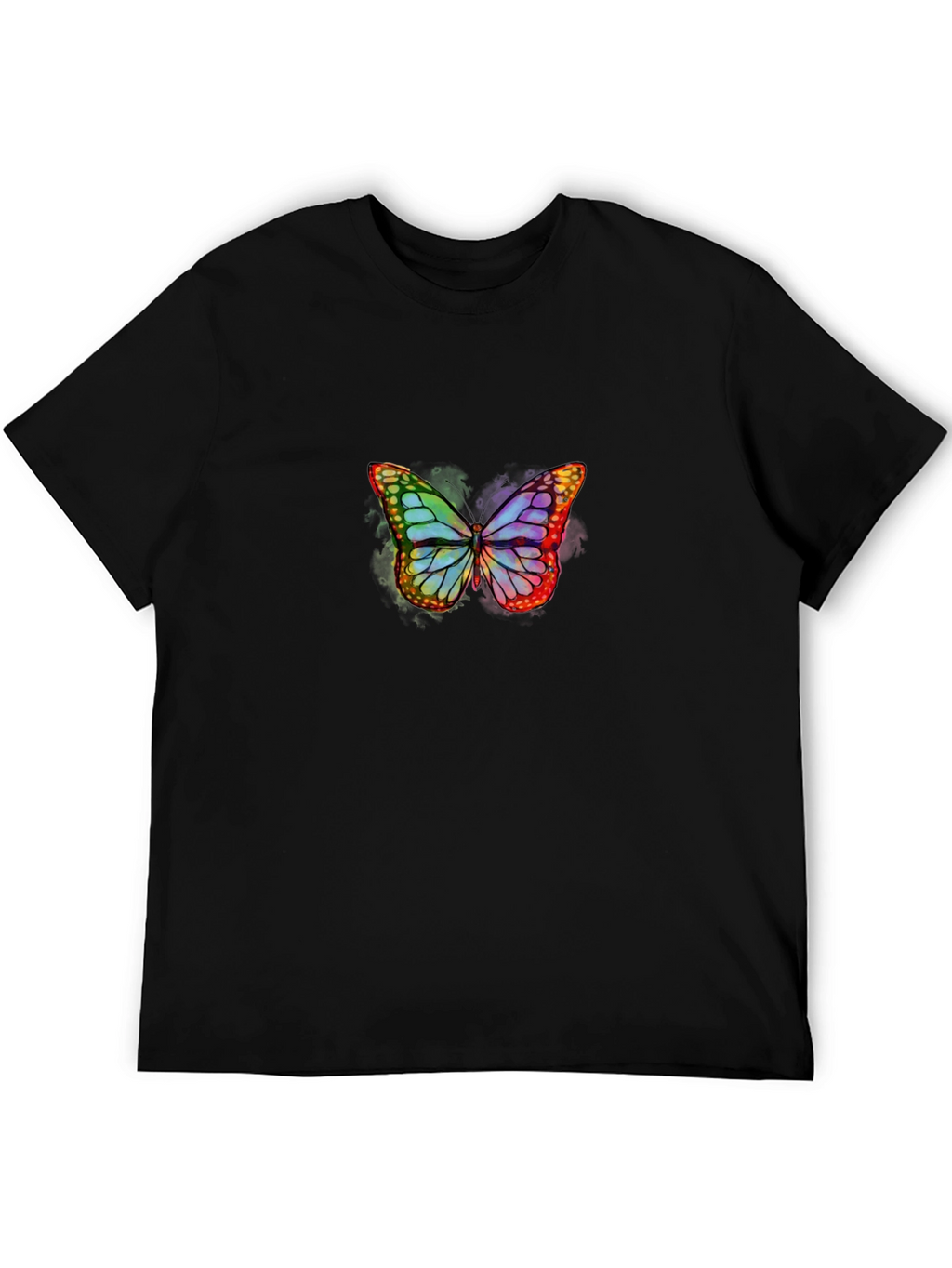 Butterfly Graphic Tee - Stylish Black T-Shirt