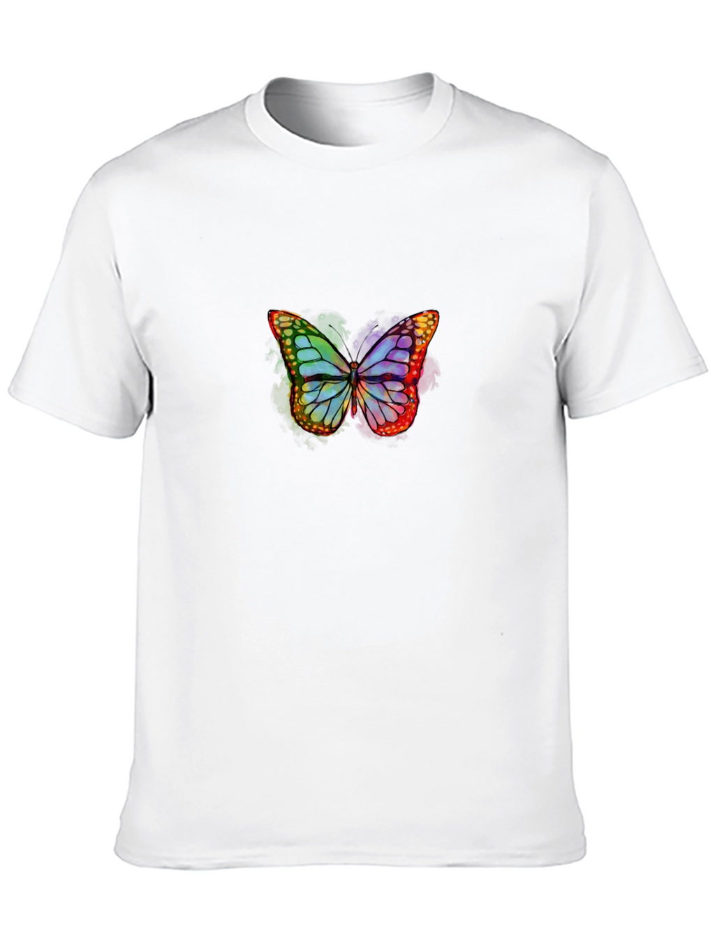 Butterfly Graphic Tee - Stylish Black T-Shirt