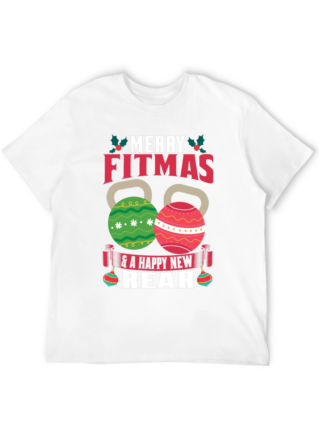 Merry Fitmas T-Shirt - Festive Fitness Apparel