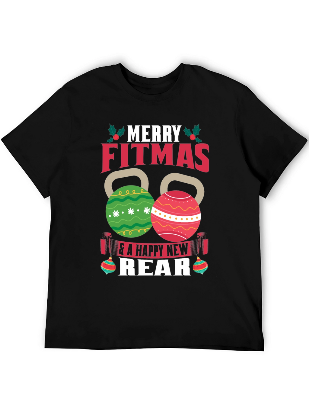 Merry Fitmas T-Shirt - Festive Fitness Apparel