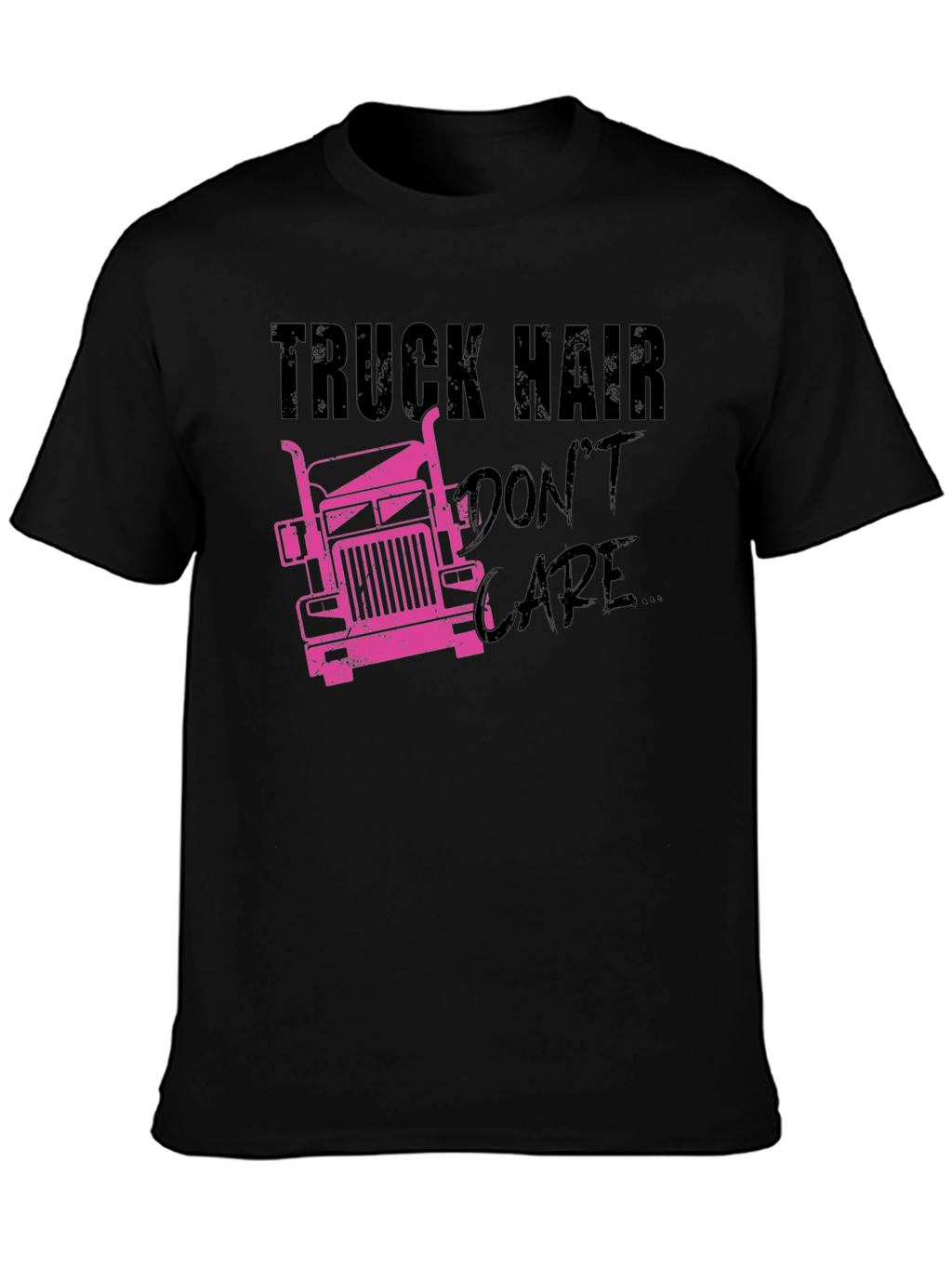 Truck Hair Dont Care Graphic Tee