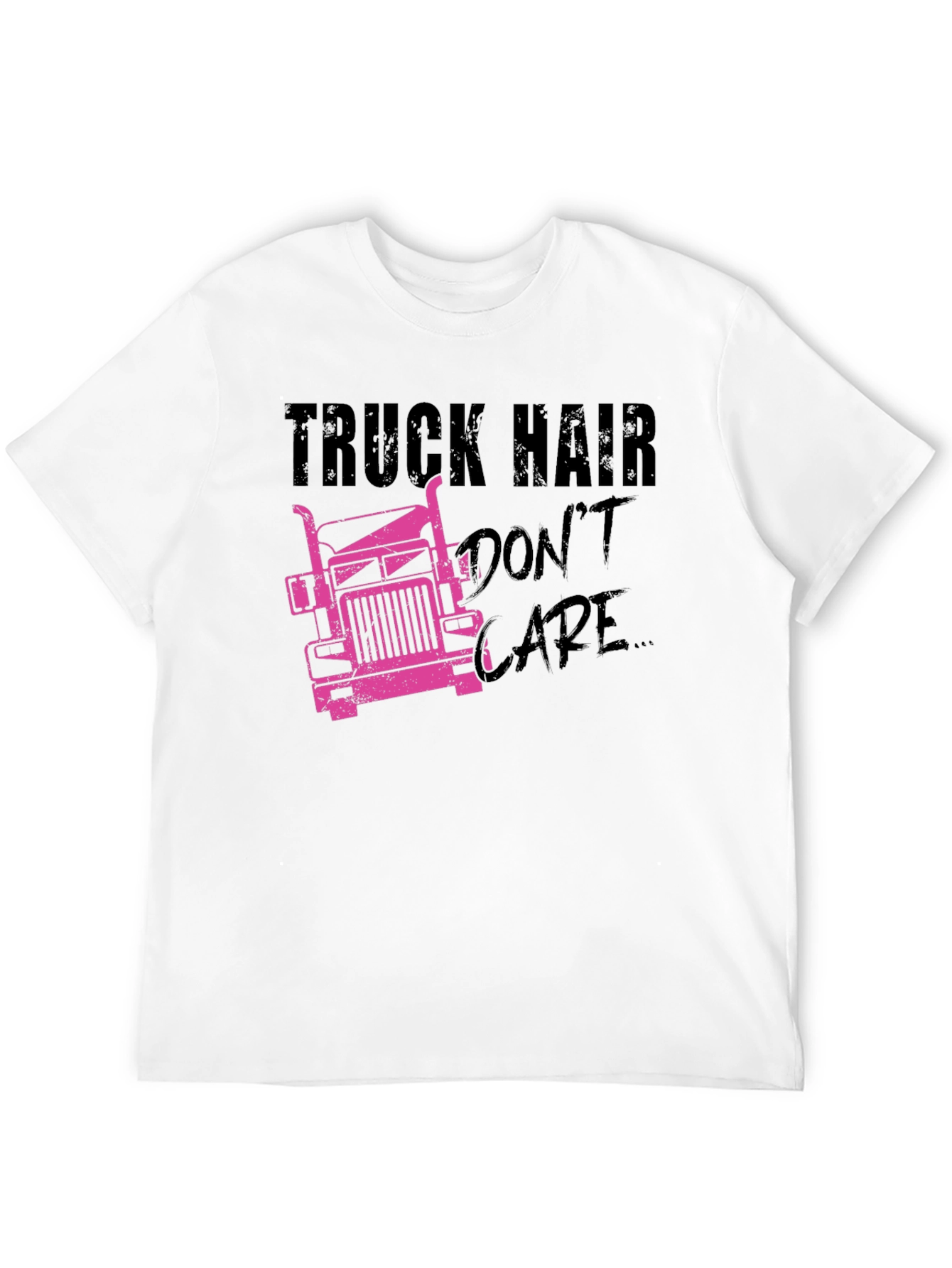 Truck Hair Dont Care Graphic Tee
