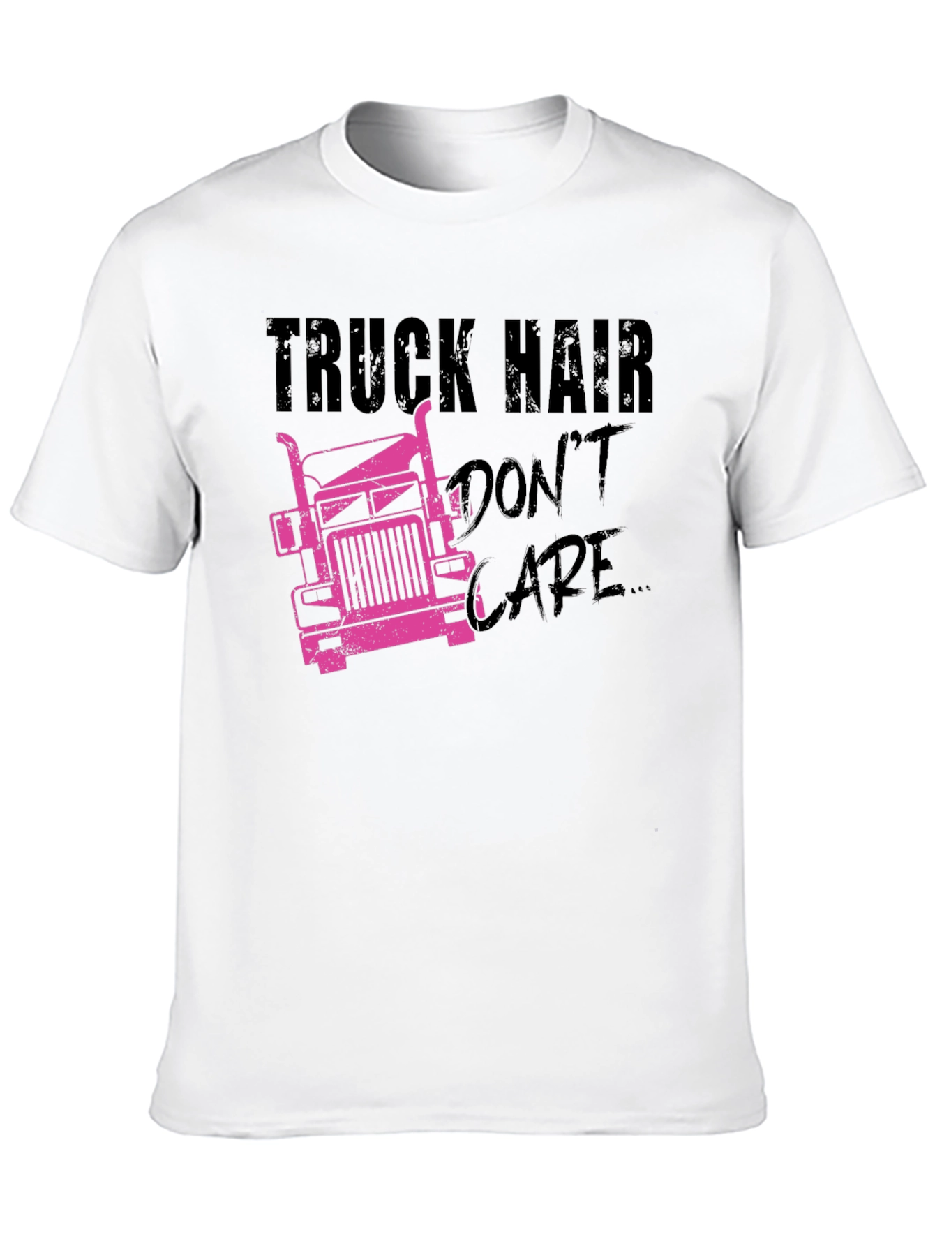 Truck Hair Dont Care Graphic Tee