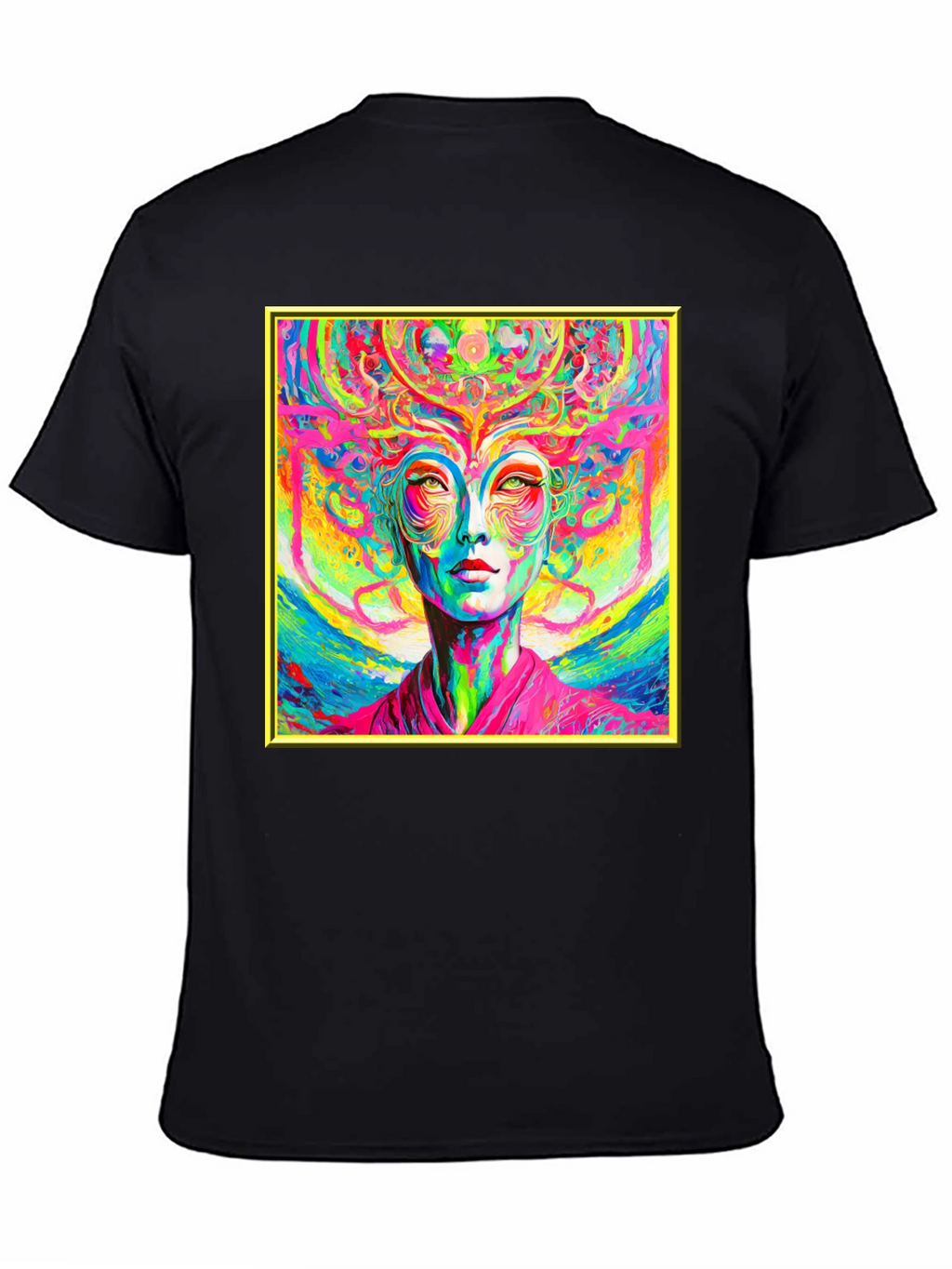 Psychedelic Woman Graphic T-Shirt - Vivid Art Tee