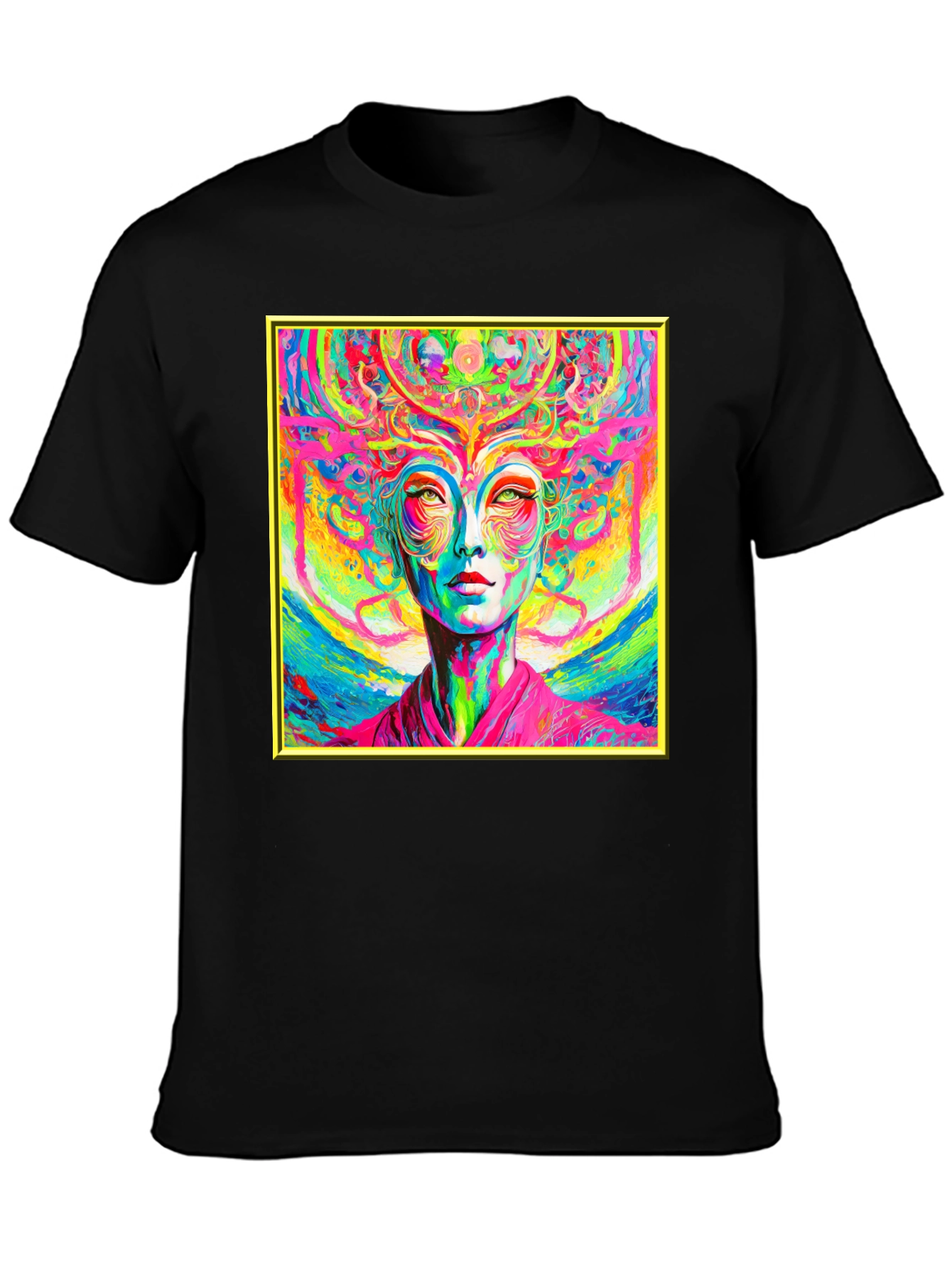 Psychedelic Woman Graphic T-Shirt - Vivid Art Tee