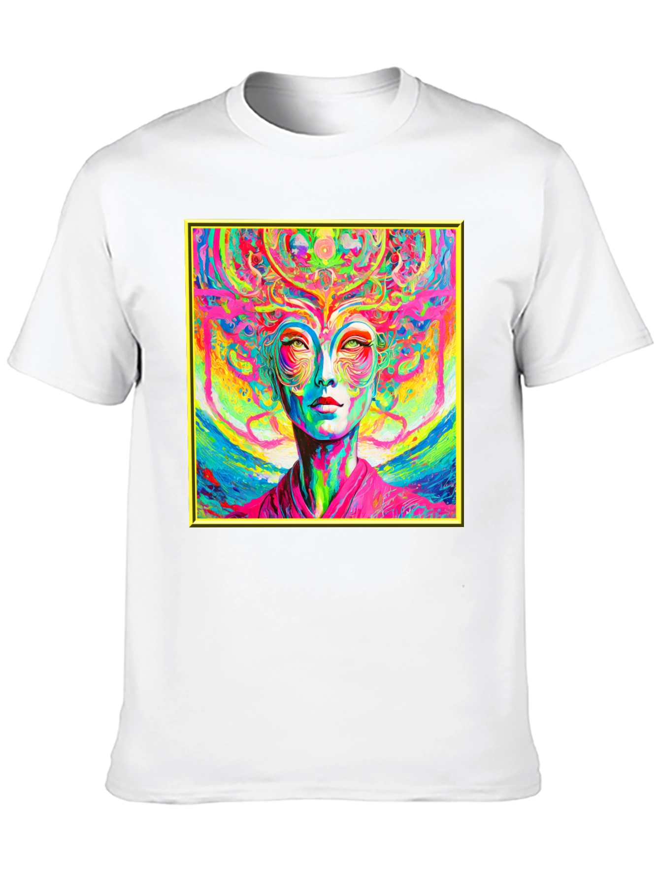 Psychedelic Woman Graphic T-Shirt - Vivid Art Tee
