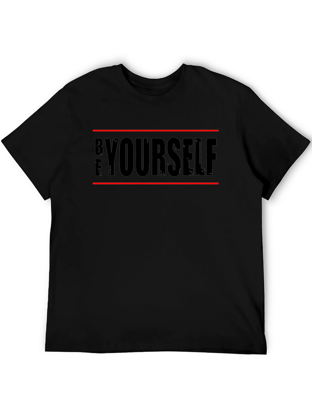 Be Yourself Graphic Tee - Mens Black T-Shirt