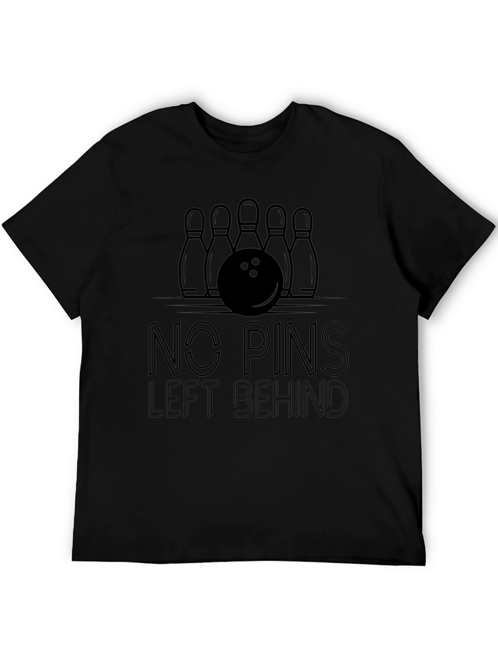 No Pins Left Behind Bowling T-Shirt