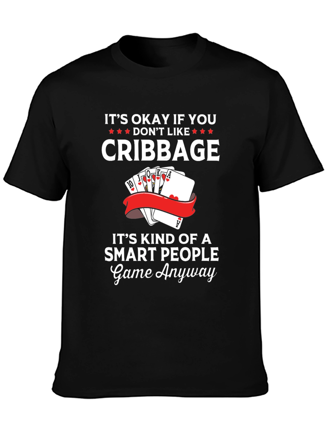 Cribbage Smart People Game Graphic T-Shirt