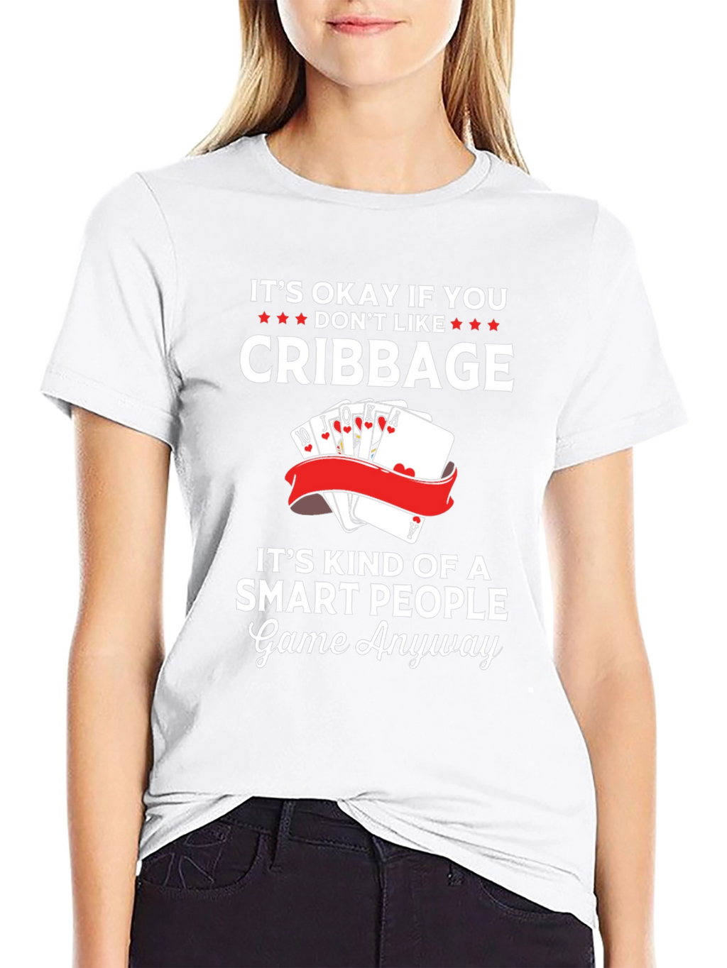 Cribbage Smart People Game Graphic T-Shirt