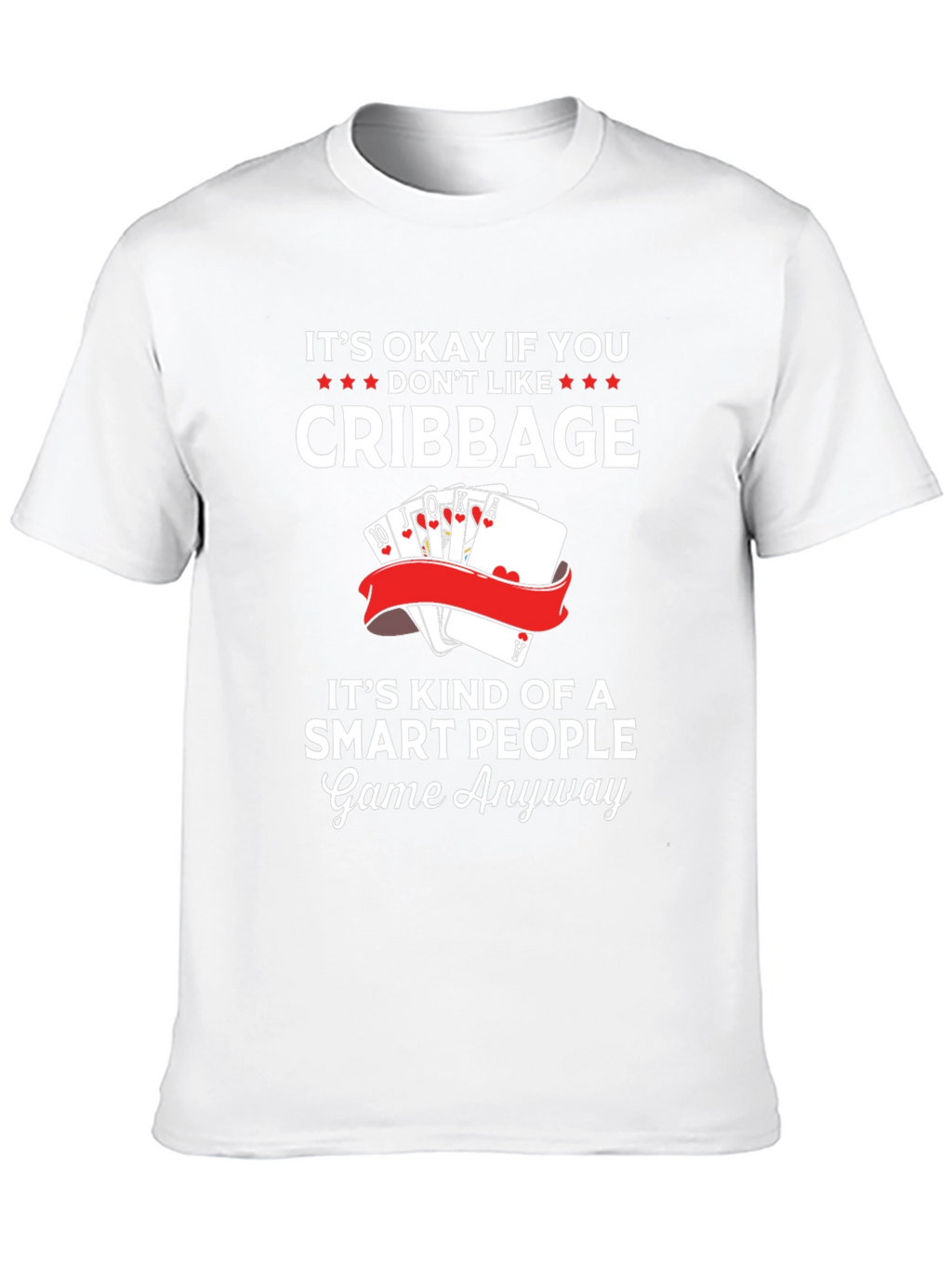 Cribbage Smart People Game Graphic T-Shirt