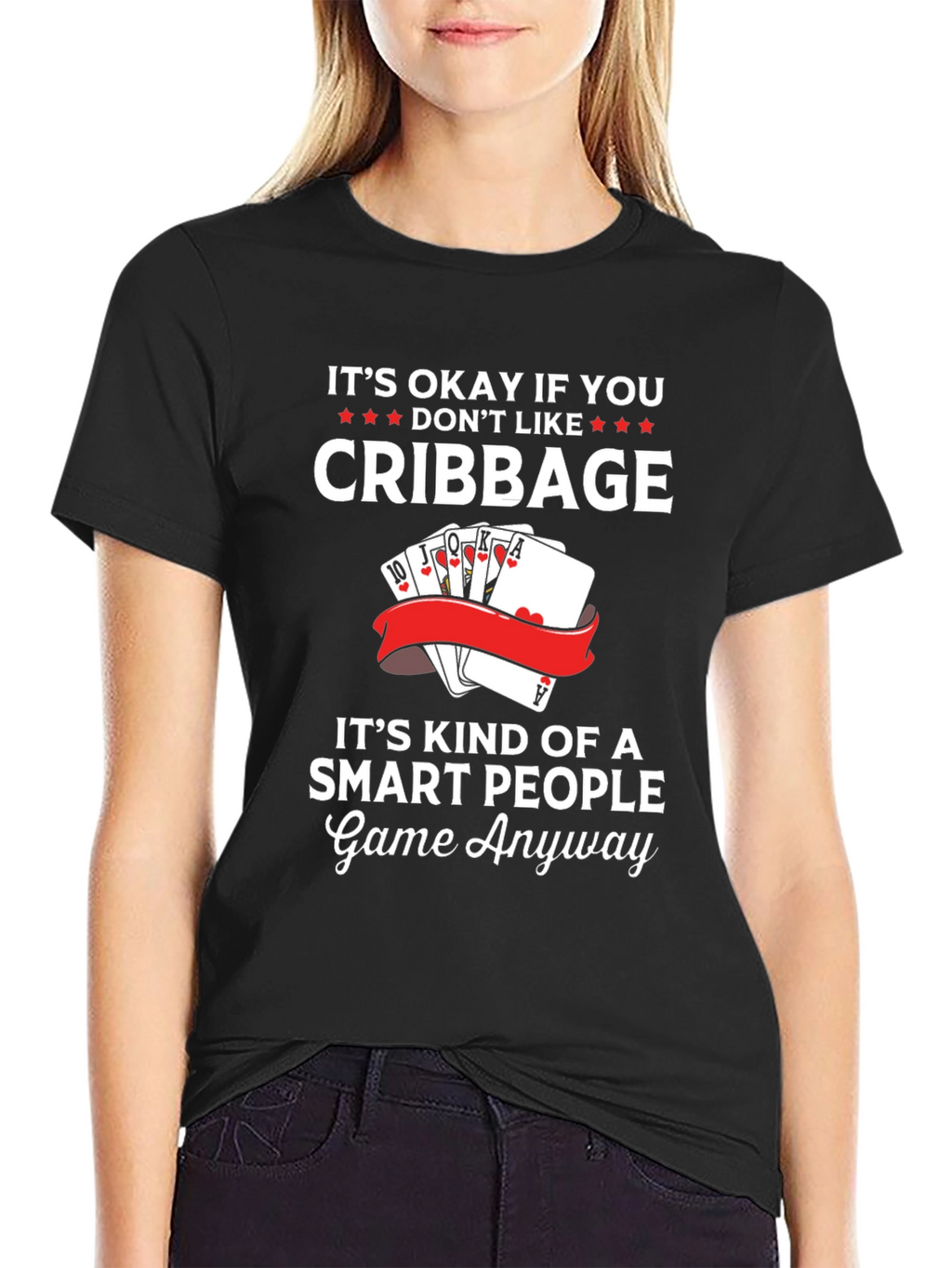 Cribbage Smart People Game Graphic T-Shirt