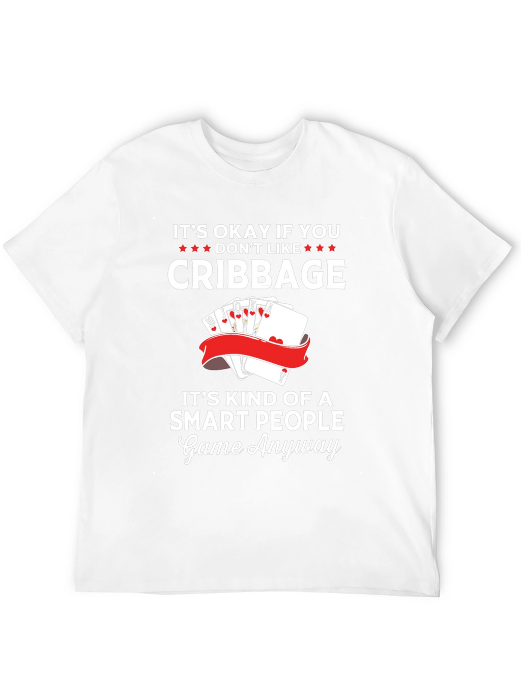 Cribbage Smart People Game Graphic T-Shirt
