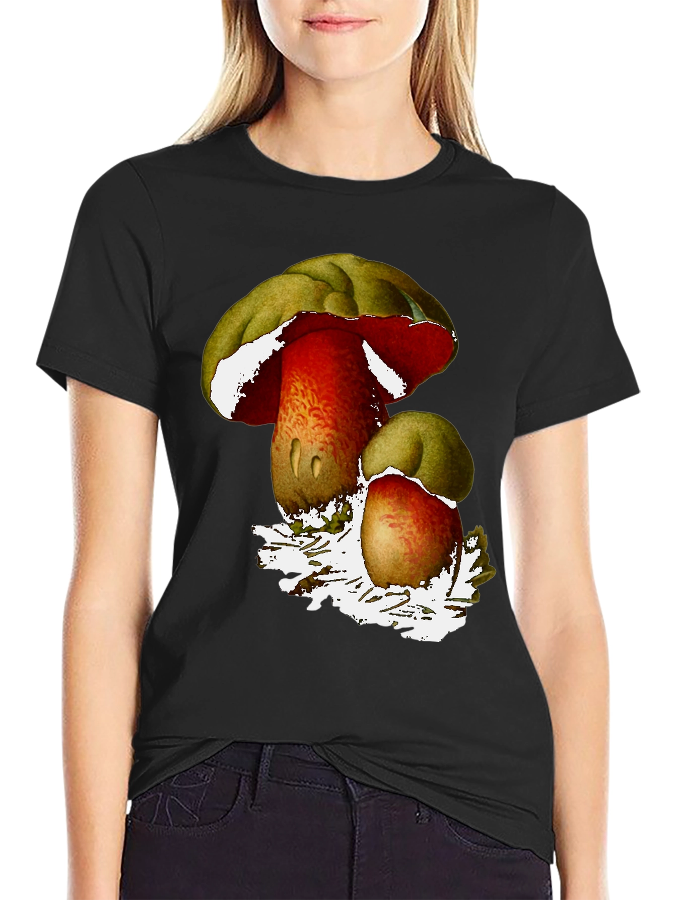 Mushroom Graphic T-Shirt - Unique Nature Design
