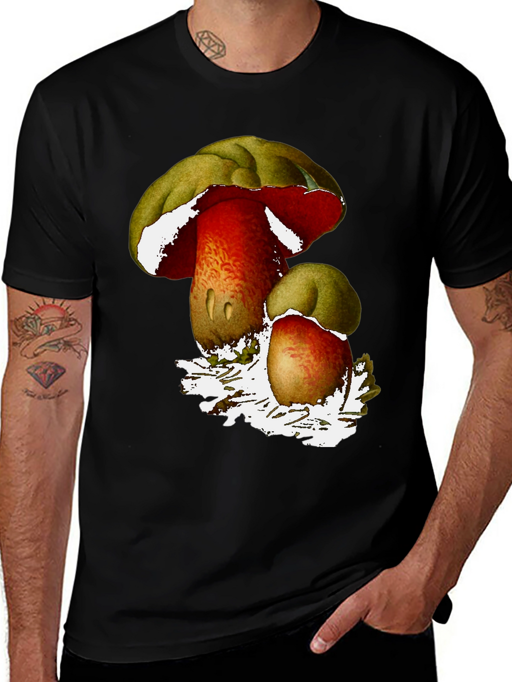 Mushroom Graphic T-Shirt - Unique Nature Design