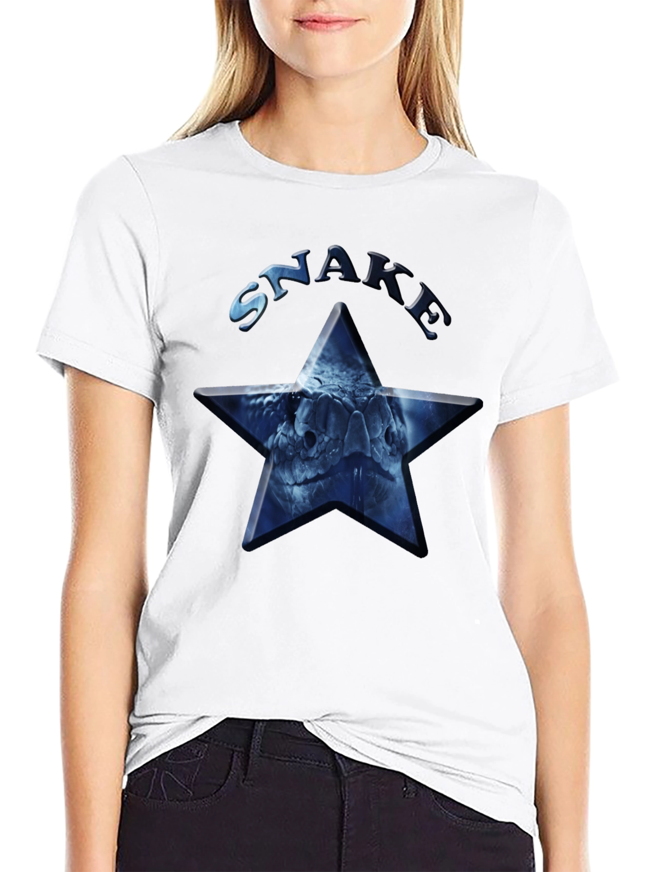 Snake Star Graphic Tee - Mens Black T-Shirt