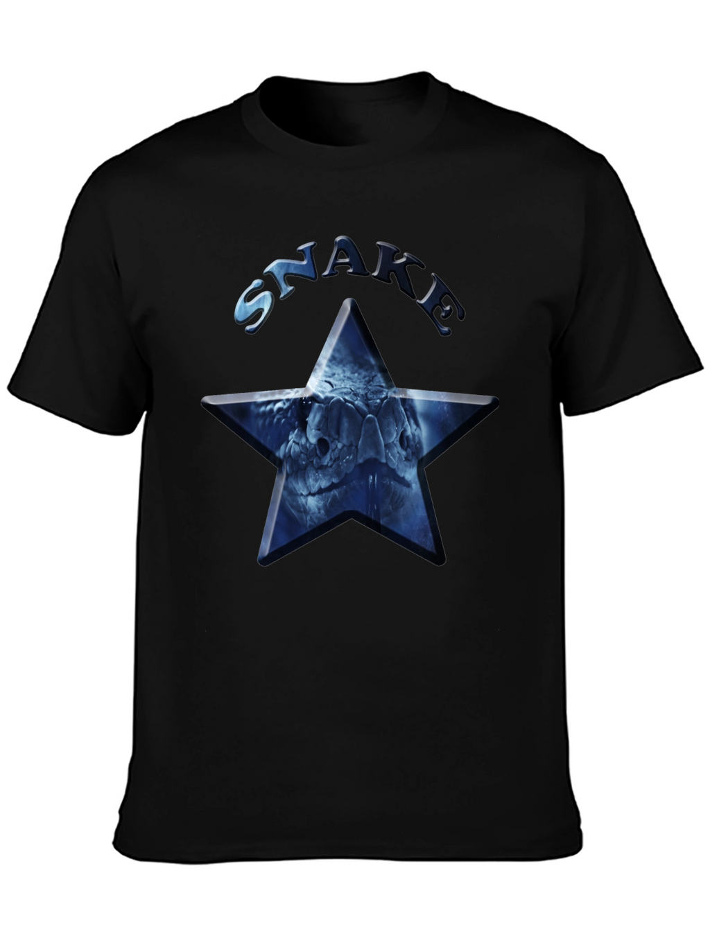 Snake Star Graphic Tee - Mens Black T-Shirt