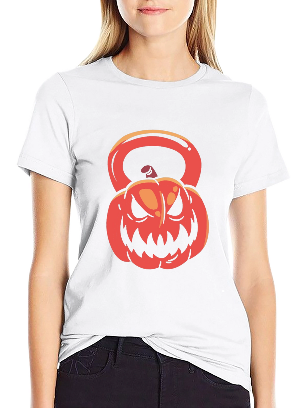Halloween Kettlebell Pumpkin T-Shirt