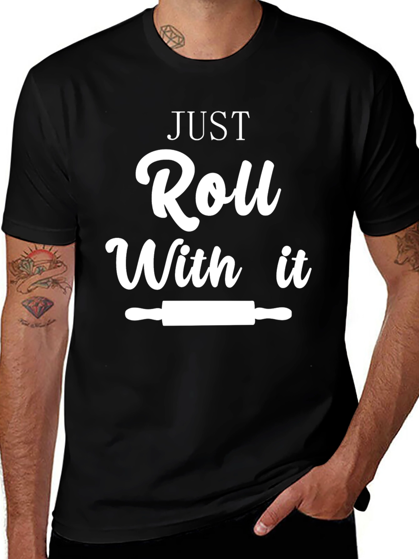 Just Roll With It Funny Chef T-Shirt