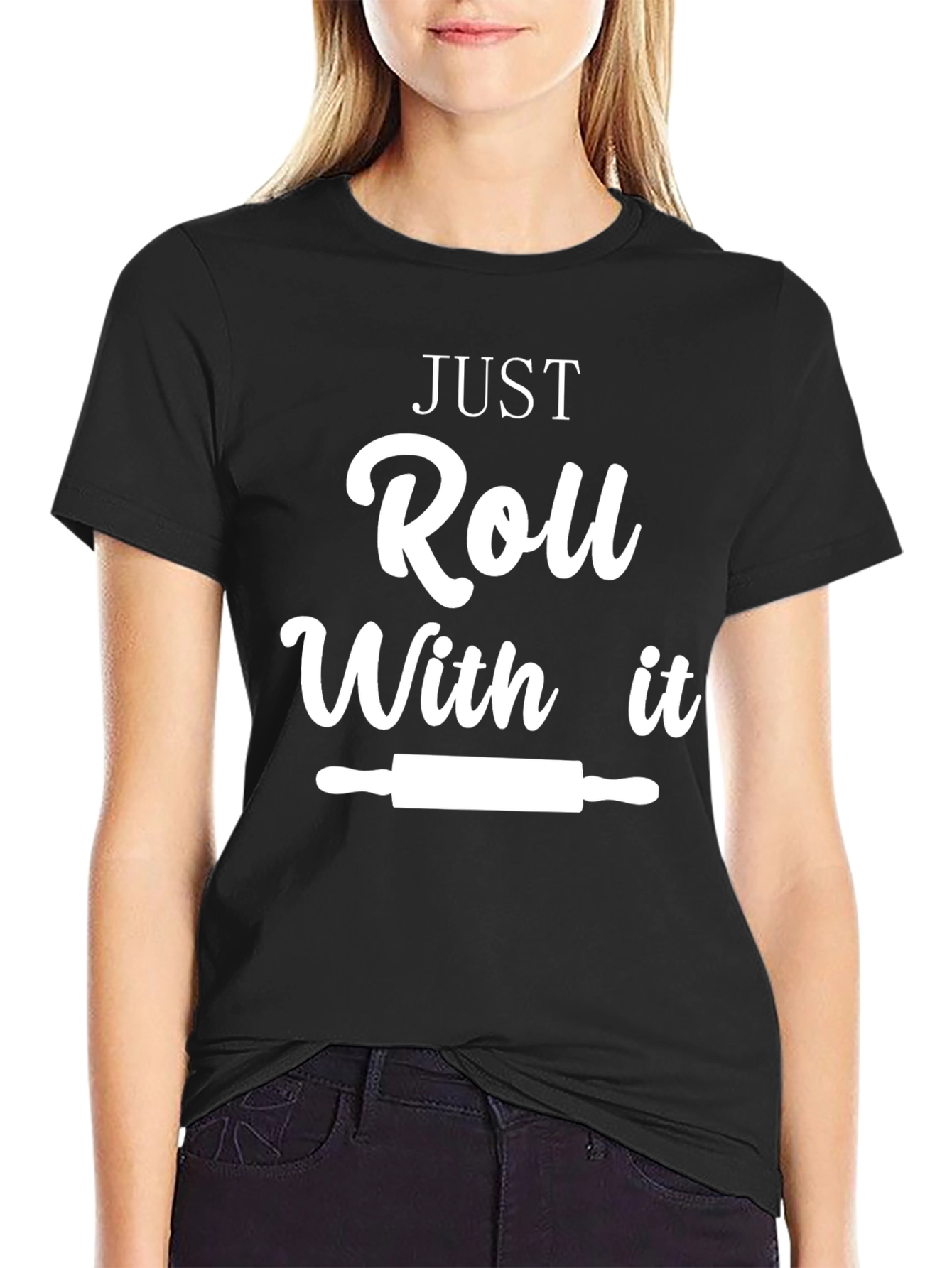 Just Roll With It Funny Chef T-Shirt