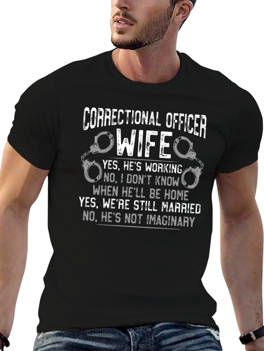 Correctional Officer Wife Graphic T-Shirt