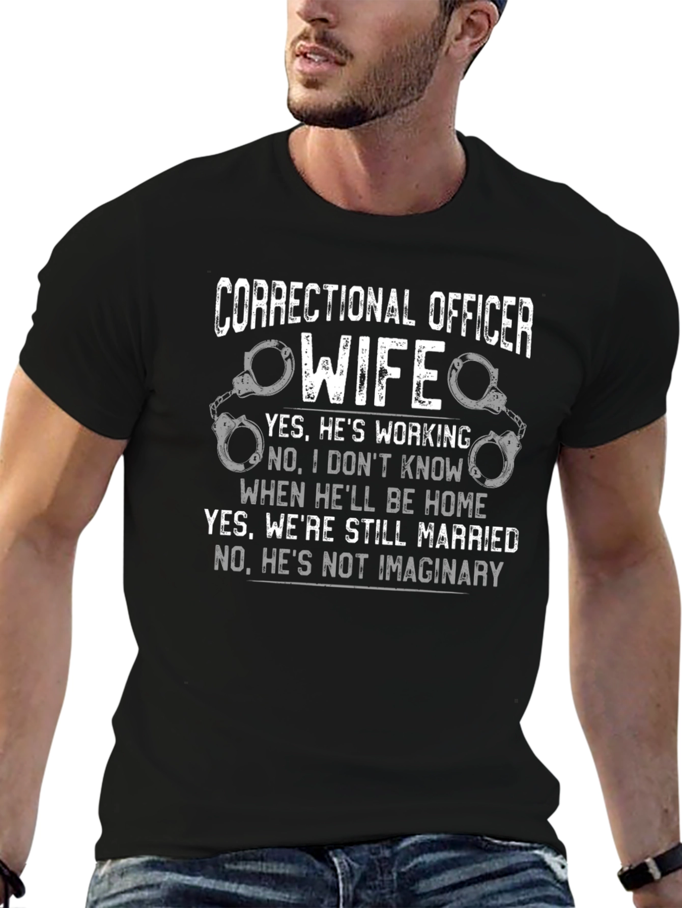 Correctional Officer Wife Graphic T-Shirt