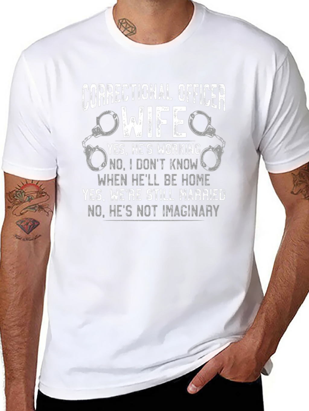 Correctional Officer Wife Graphic T-Shirt