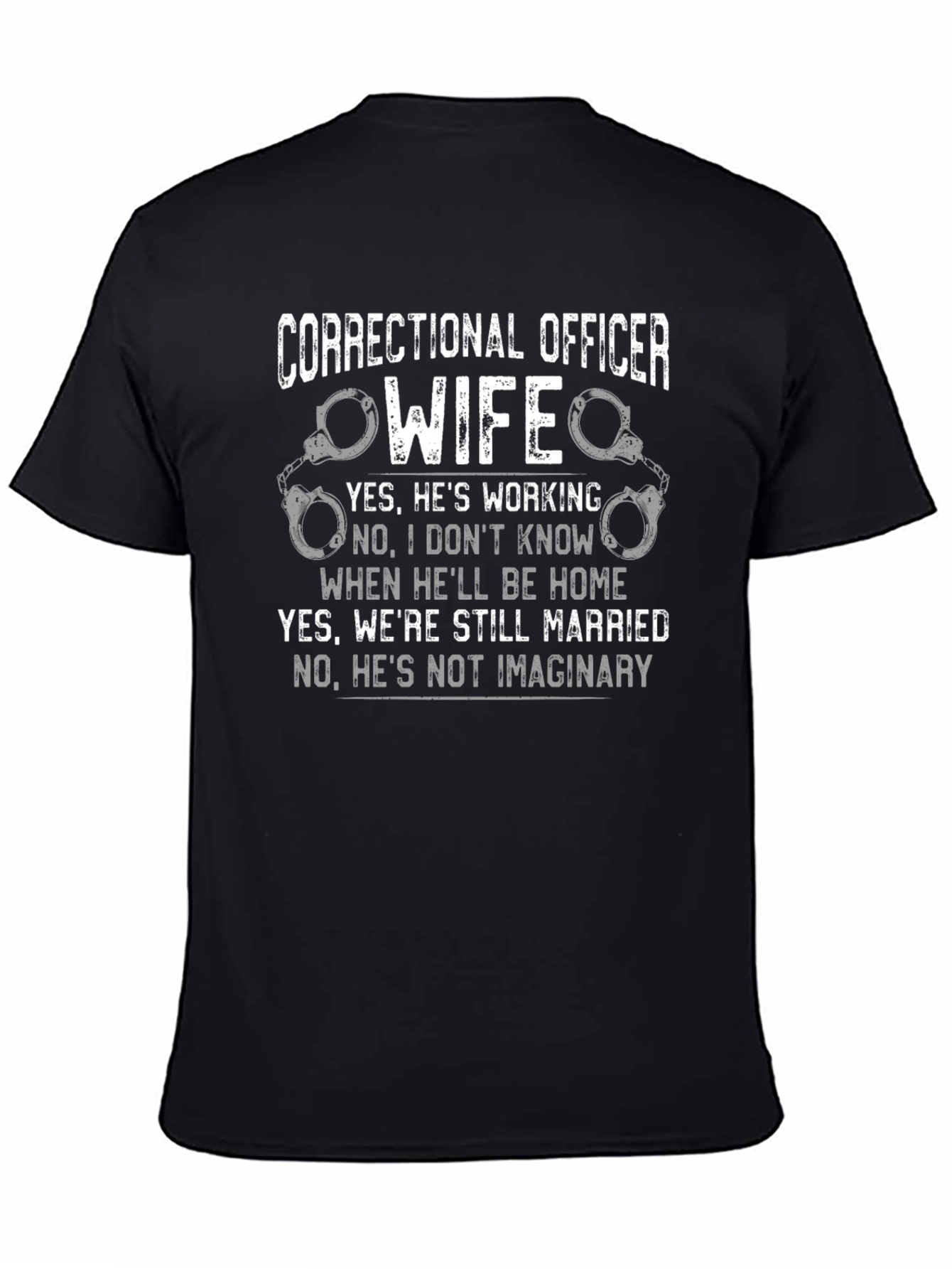 Correctional Officer Wife Graphic T-Shirt