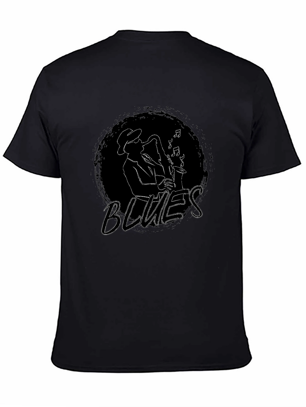 Blues Music Saxophone Graphic T-Shirt